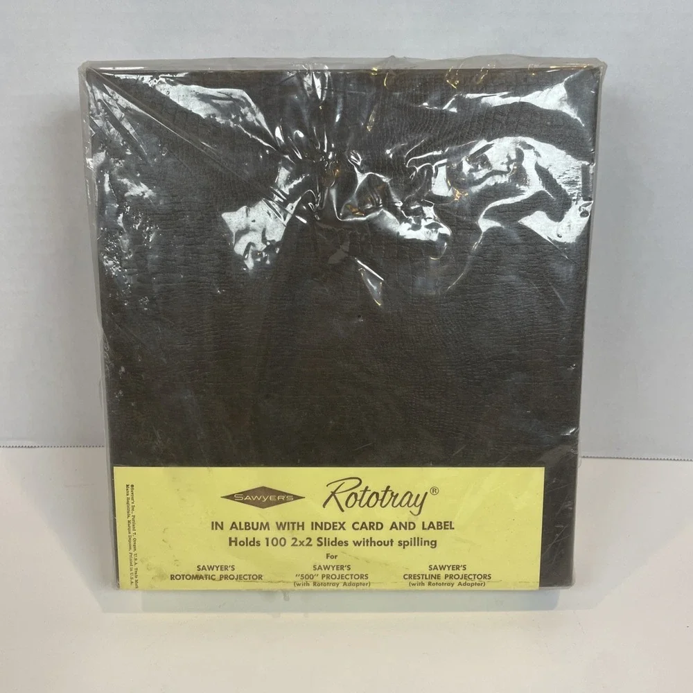 Sawyer's‎ Slide Album Unisex Black Rototray 100 Slide Storage Vintage Accessory